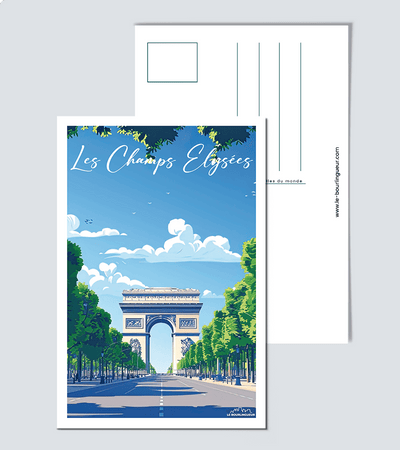 Carte postale Champs Elysées - Paris