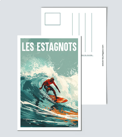 Carte postale Surf Les Estagnots