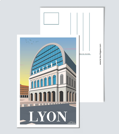 Carte postale ville de Lyon