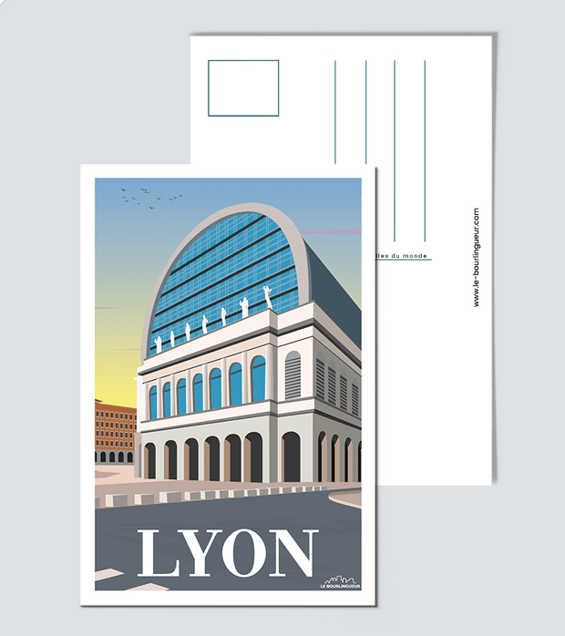 Carte postale ville de Lyon