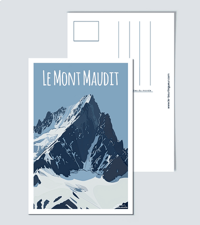 Carte postale Le Mont Maudit