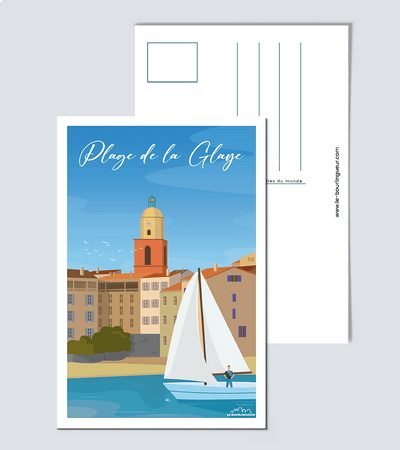 Carte postale Plage de la Glaye