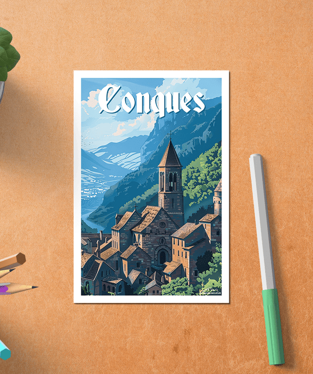 Carte Postale Conques
