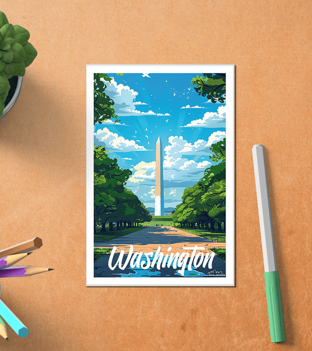 Carte Postale Washington