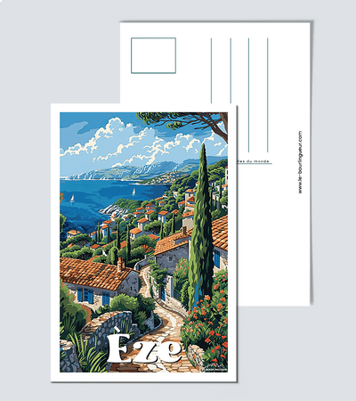 Carte Postale Eze