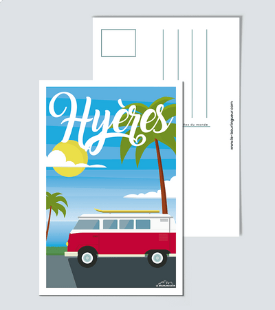 Carte Postale vintage Hyères