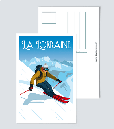 Carte Postale Ski de la Lorraine