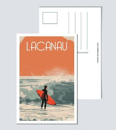 Carte postale Surf Lacanau