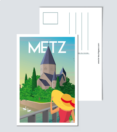 Carte postale Metz - Temple Neuf