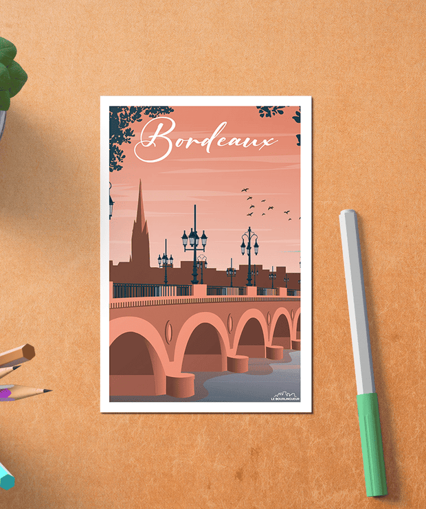 Carte Postale Vintage Bordeaux