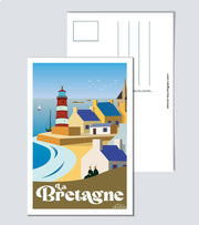 Carte Postale Village de Bretagne