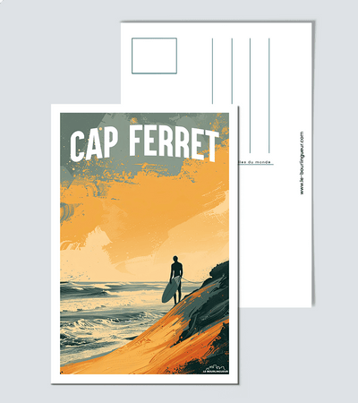 Carte Postale Surf Cap Ferret