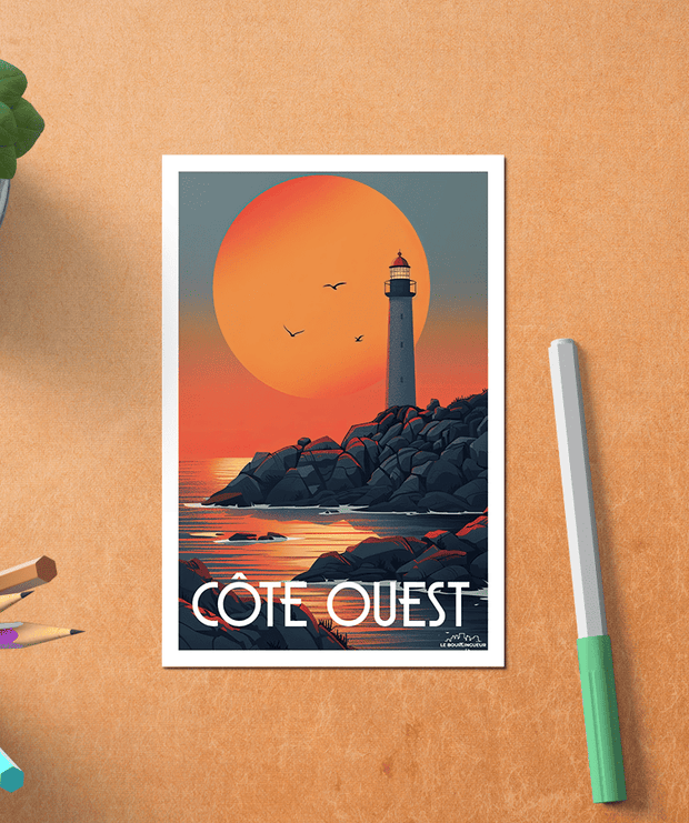 Carte Postale Côte Ouest