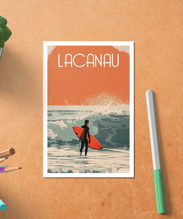 Carte postale Surf Lacanau