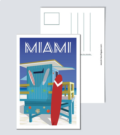 Carte Postale Miami