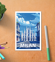Carte postale Milan