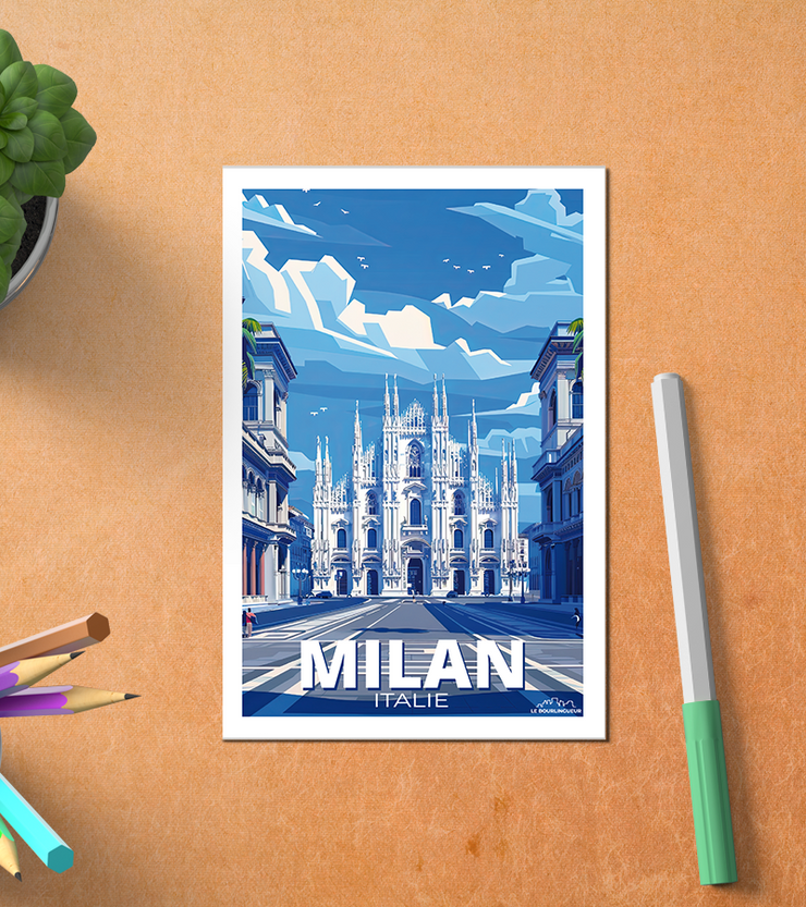 Carte postale Milan