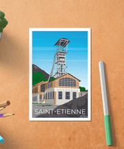 Carte postale Mine de Saint Etienne