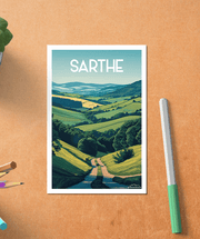 Carte postale Sarthe