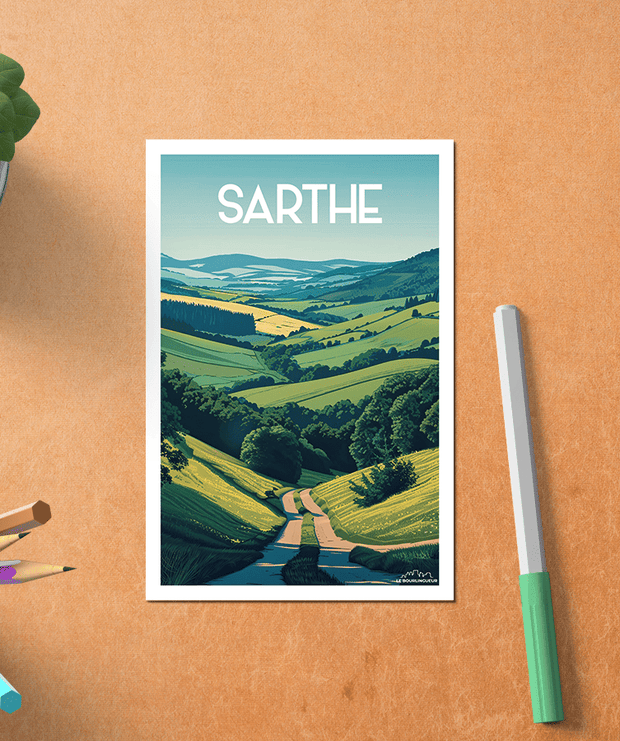 Carte postale Sarthe