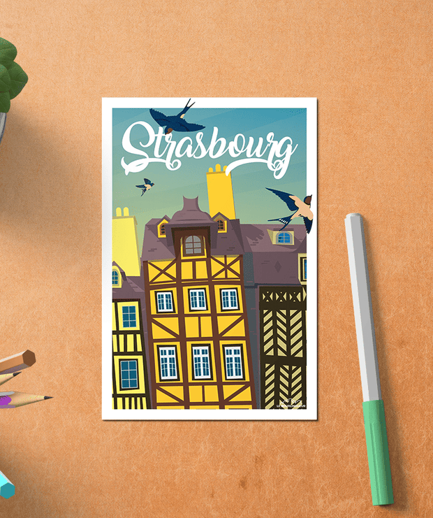 Carte postale Vintage Strasbourg