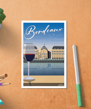 Carte Postale Vin de Bordeaux