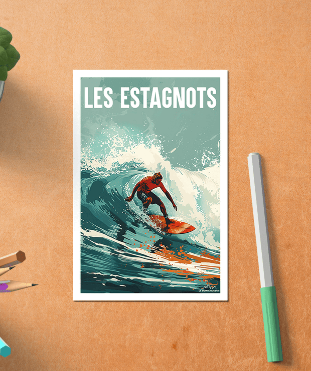 Carte postale Surf Les Estagnots