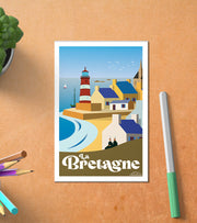 Carte Postale Village de Bretagne