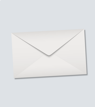 Lot de 10 enveloppes blanches