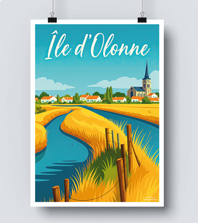 Affiche île d Olonne