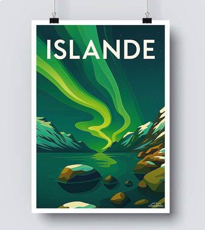 Affiche vintage Islande