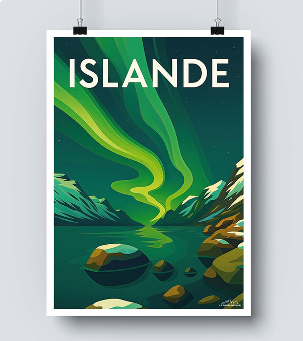 Affiche vintage Islande