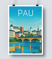 Affiche Vintage Pau