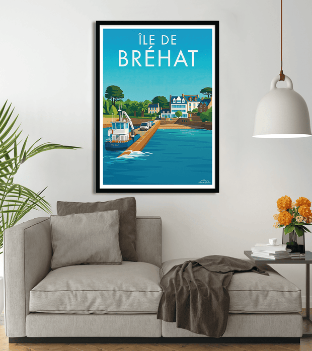 poster vintage Île de Bréhat