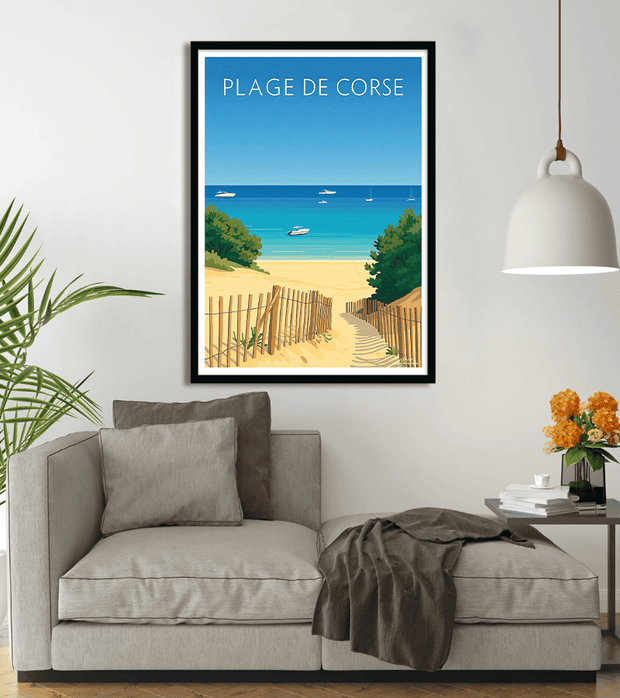 poster Plage de Corse