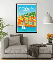 poster Vintage Villefranche sur Mer