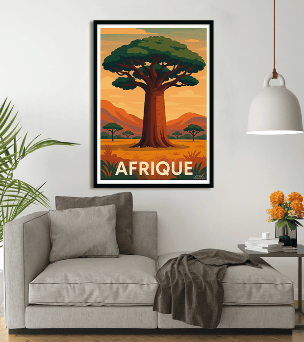 poster  Afrique Baobab