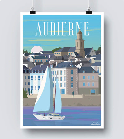 Affiche Audierne Bretagne