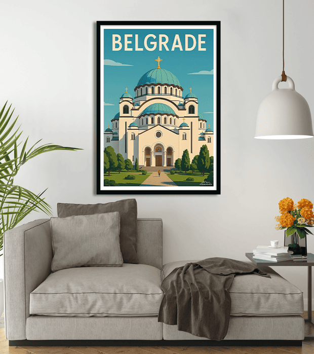 poster Temple Of Saint Sava - Belgrade