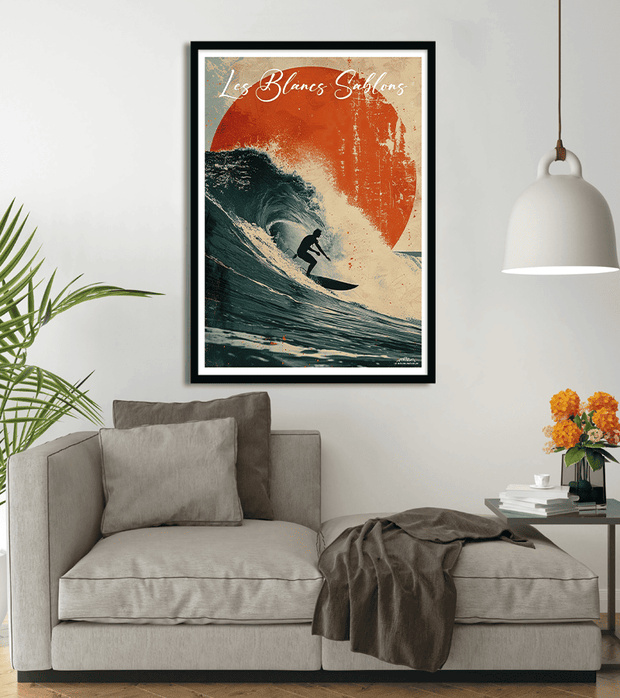 poster Surf Les Blancs Sablons