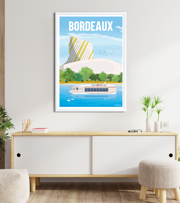 Poster Cité des vins Bordeaux