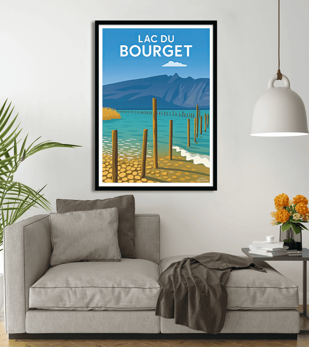 poster Aix-les-Bains - le Lac du Bourget