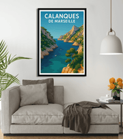 poster Vintage Calanques de Marseille