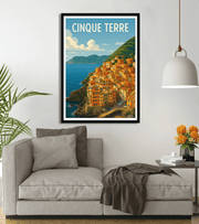 Affiche Vintage Cinque Terre