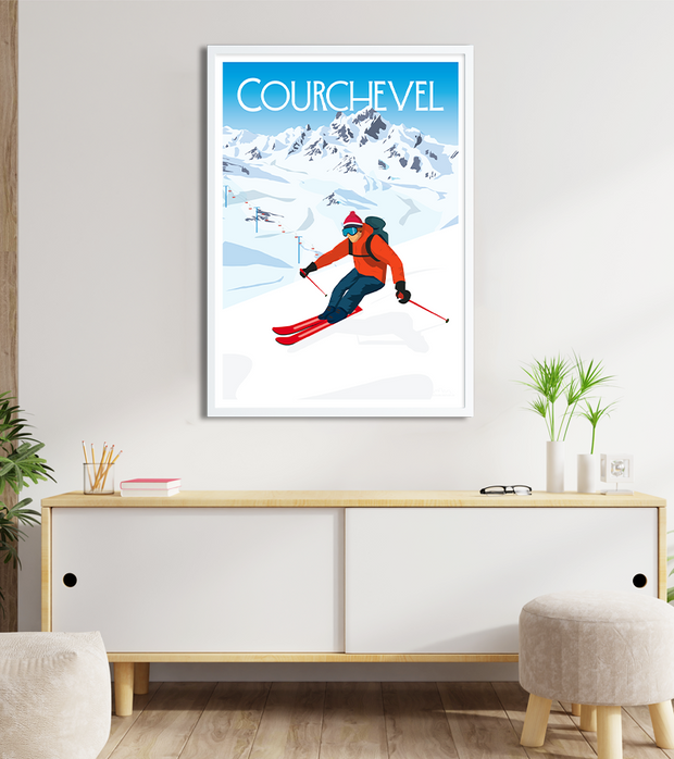 poster courchevel
