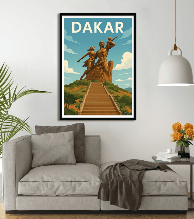 poster Monument de la Renaissance Africaine Dakar