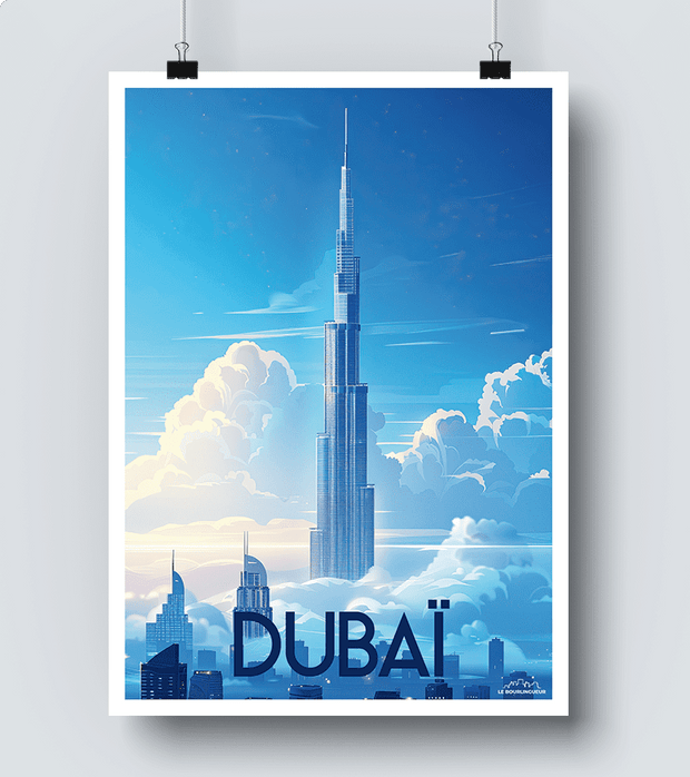 Affiche Dubaï Burj Khalifa
