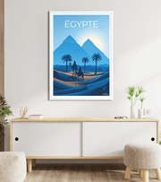 Affiche vintage Egypte Pyramide 