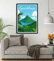 poster vintage Guadeloupe