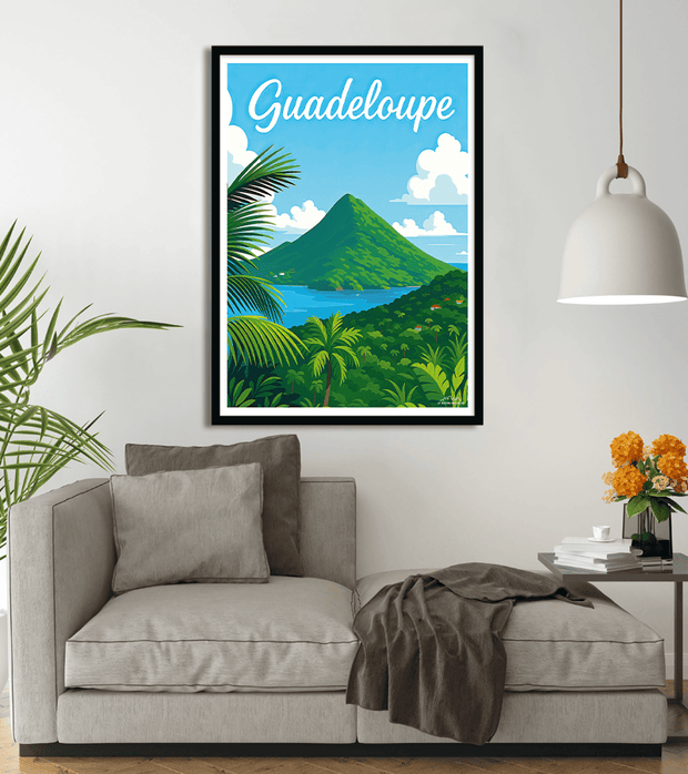 poster vintage Guadeloupe